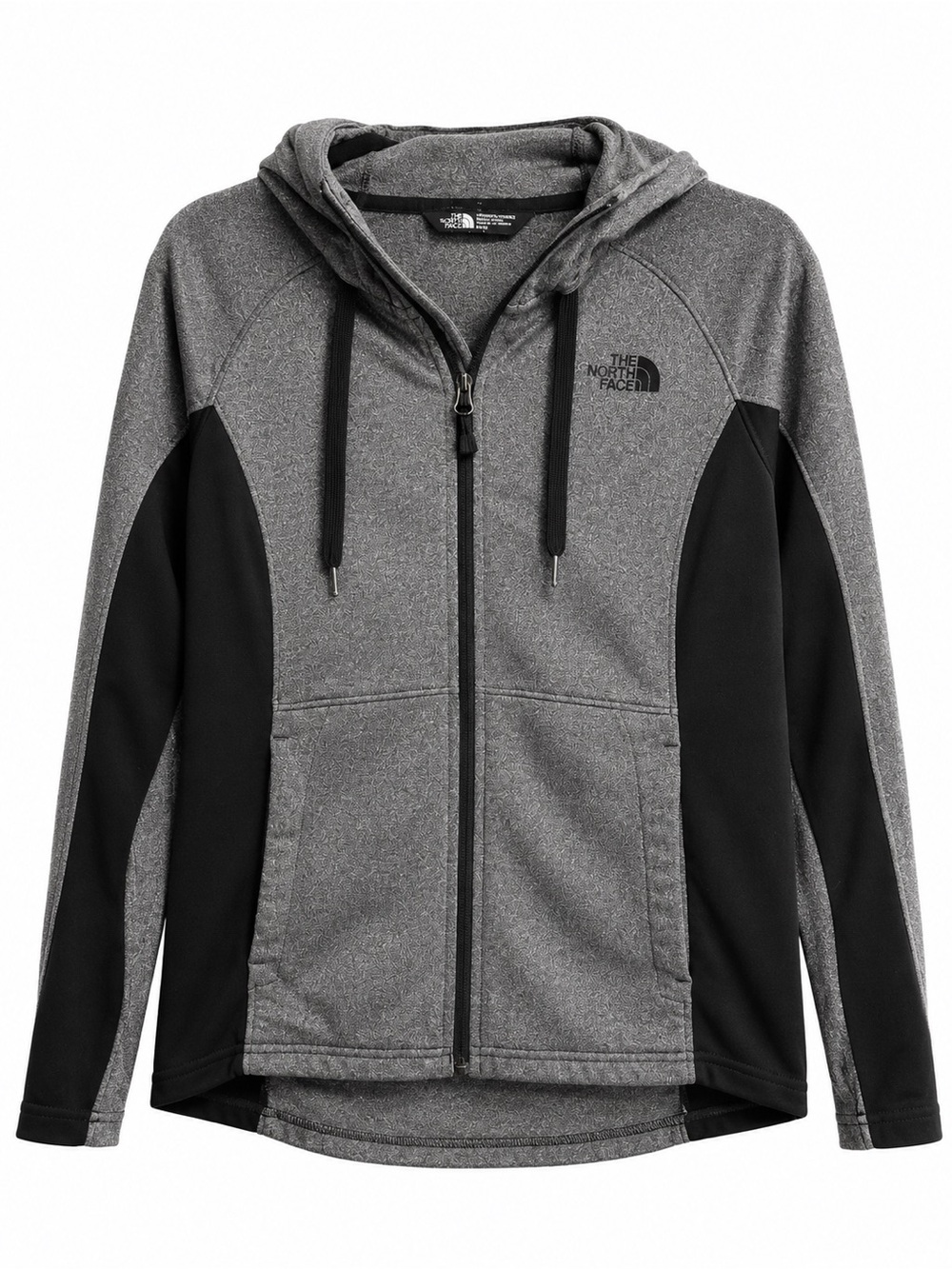The North Face Women's Gray & Black Hooded Zip Jacket